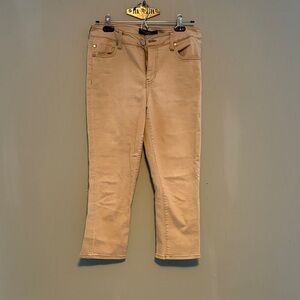 Liverpool Jeans Company Cropped Tan Jeans